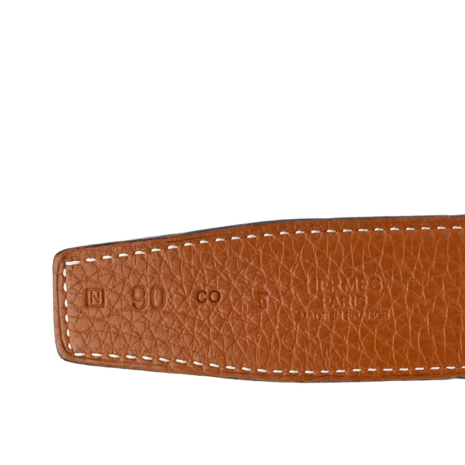 Hermes Box Togo 32mm H Belt 90 36 Black Gold 7 of 11