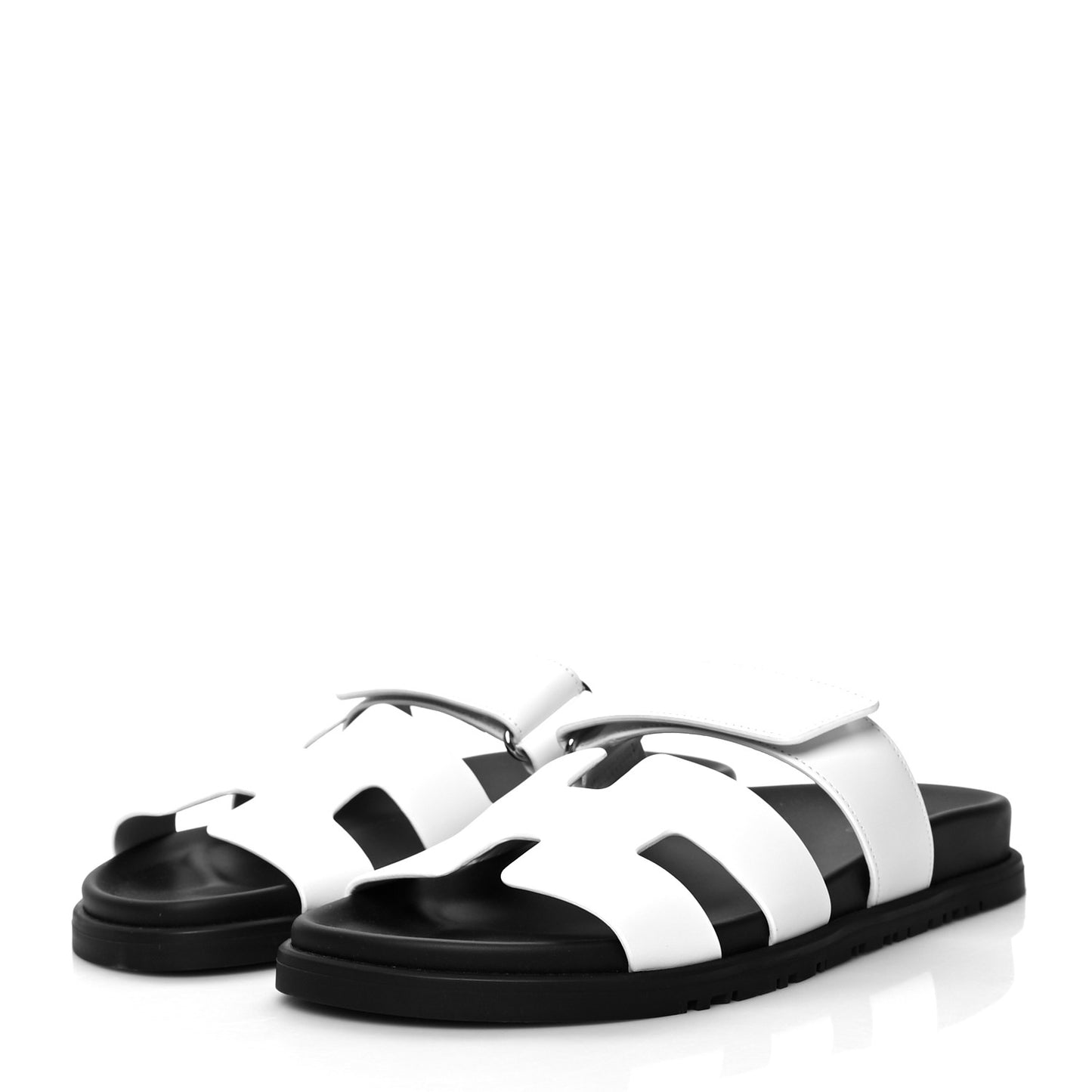 Calfskin Womens Chypre Sandals 38 White