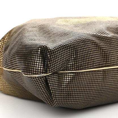 Chanel Metallic Perforated Lambskin Hollywood Hobo Gold 9 of 12