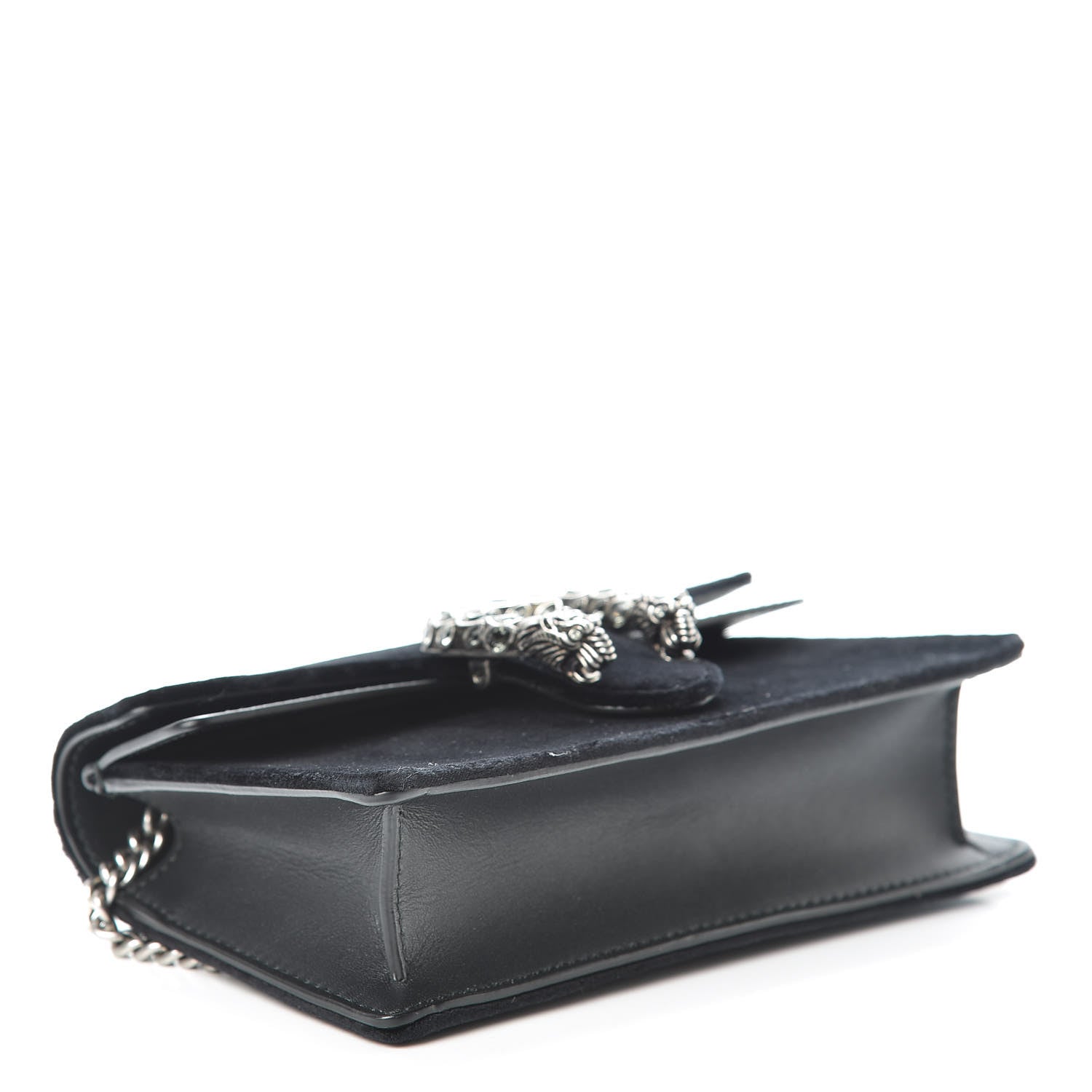 Gucci Velvet Super Mini Dionysus Shoulder Bag Black 4 of 11