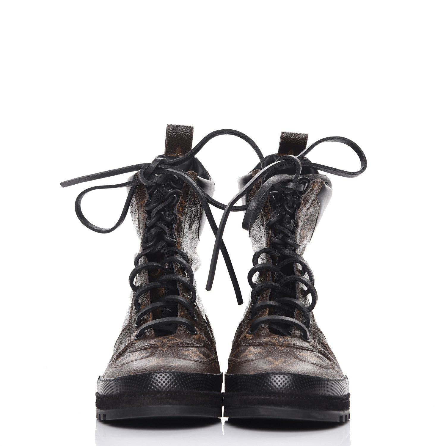 Louis Vuitton Calfskin Monogram Eldorado Desert Boot 36 Black 2 of 9