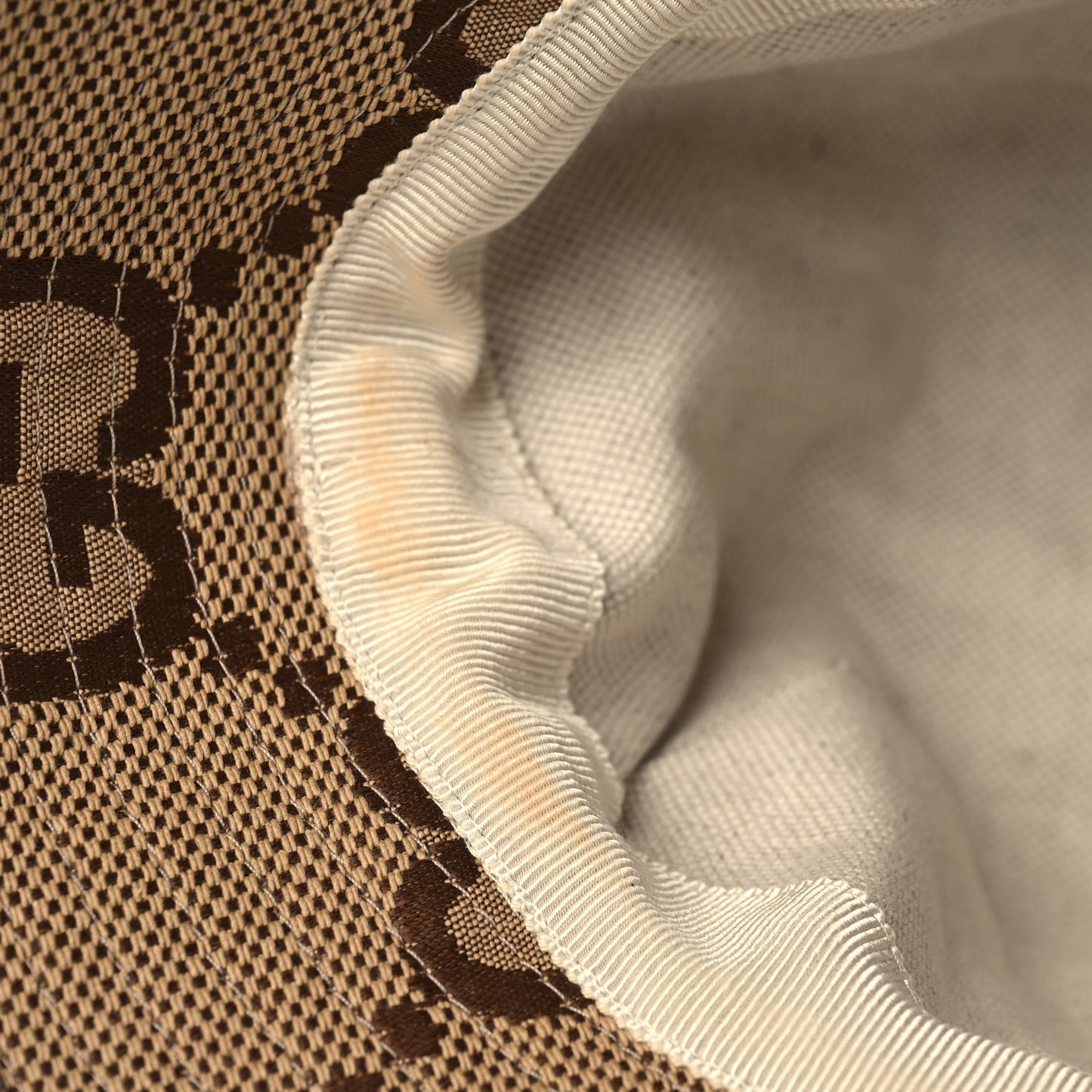 Monogram Jumbo GG Bucket Hat M Camel Ebony New Acero