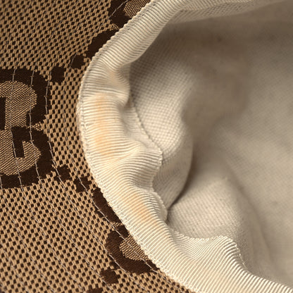Gucci Monogram Jumbo GG Bucket Hat M Camel Ebony New Acero 10 of 10