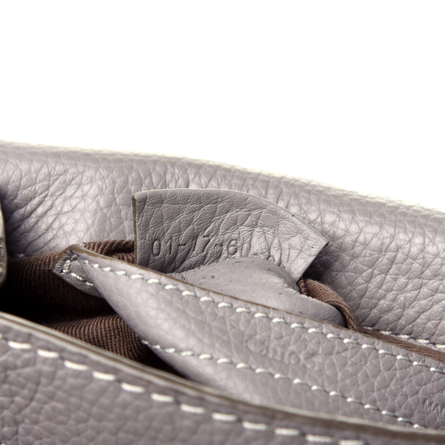 Chloe Calfskin Mini Marcie Round Crossbody Bag Cashmere Grey 9 of 11