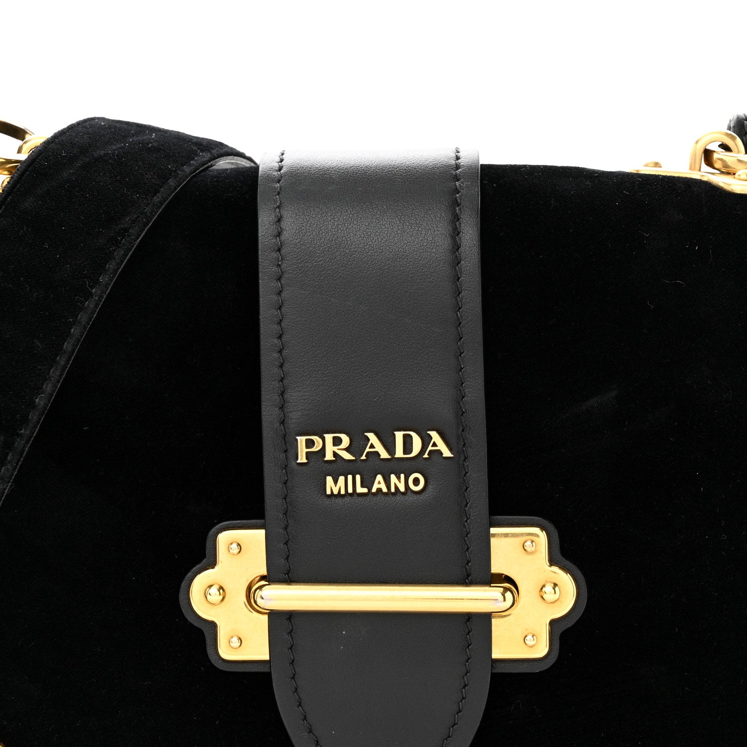 Prada Velvet City Calfskin Cahier Bag Black 7 of 17