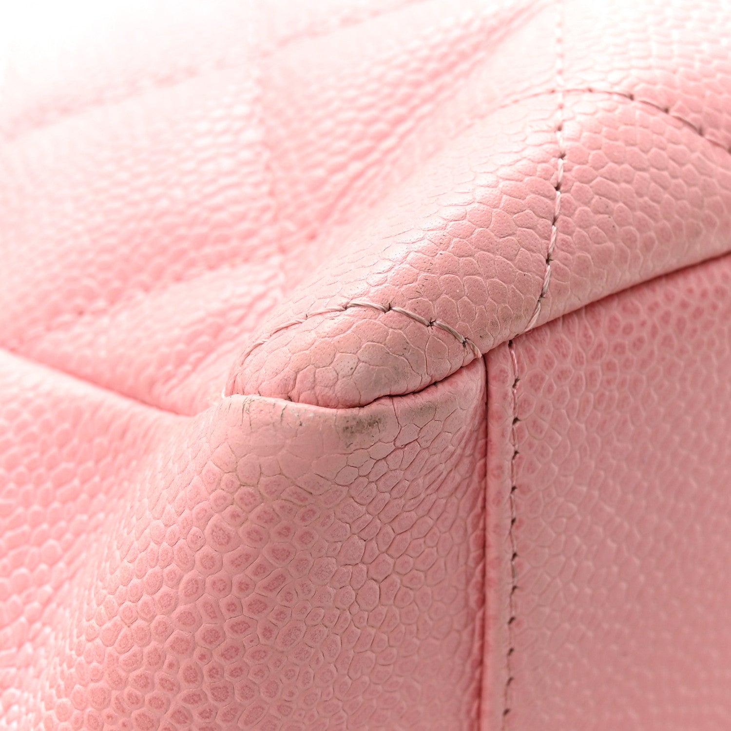 Chanel Caviar Quilted Petit Shopping Tote PST Pink 17 of 18