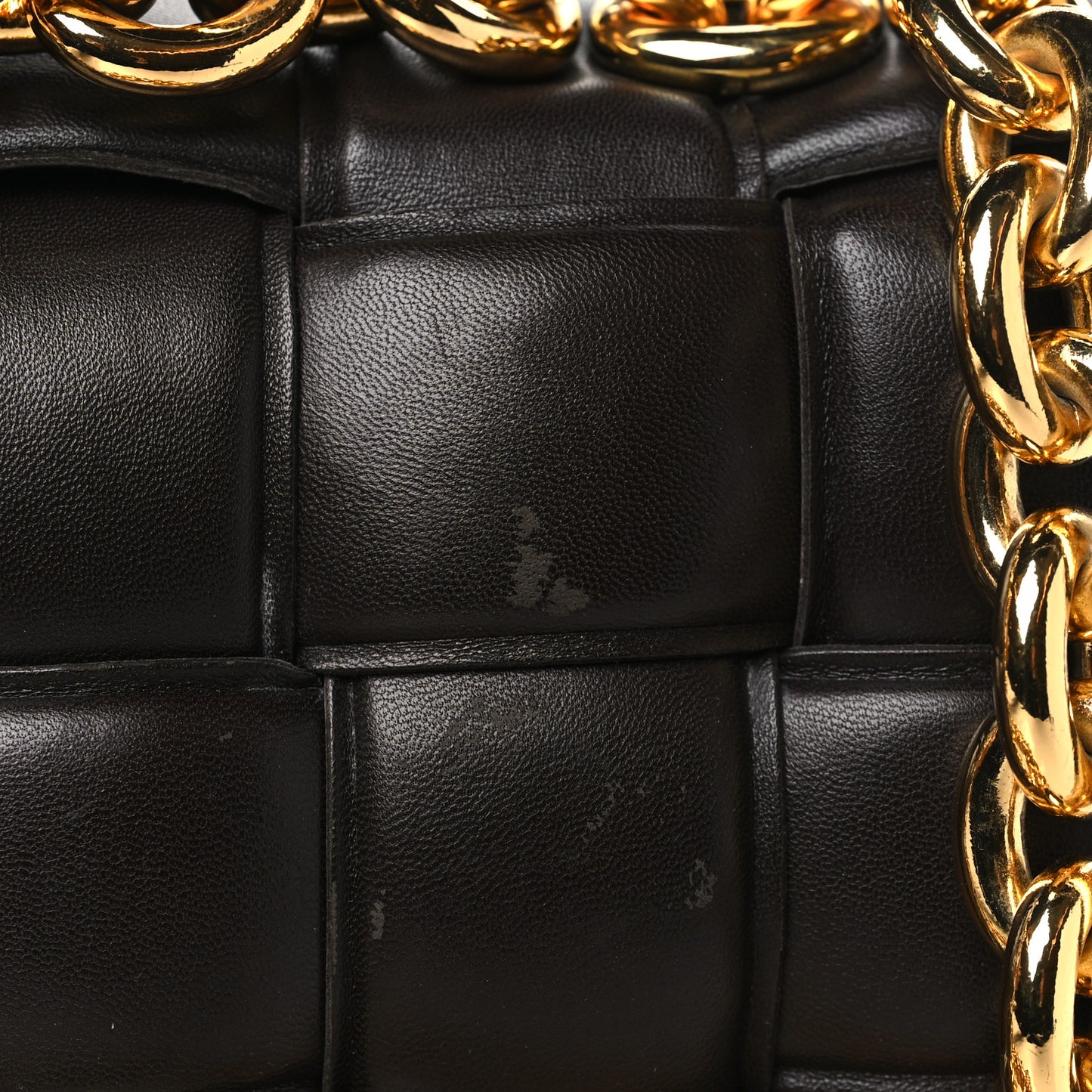 Lambskin Maxi Intreccio Padded Chain Cassette Crossbody Bag Fondant