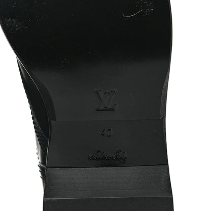 Louis Vuitton Calfskin Monogram Metropolis Flat Ranger Boots 40 Black 6 of 8