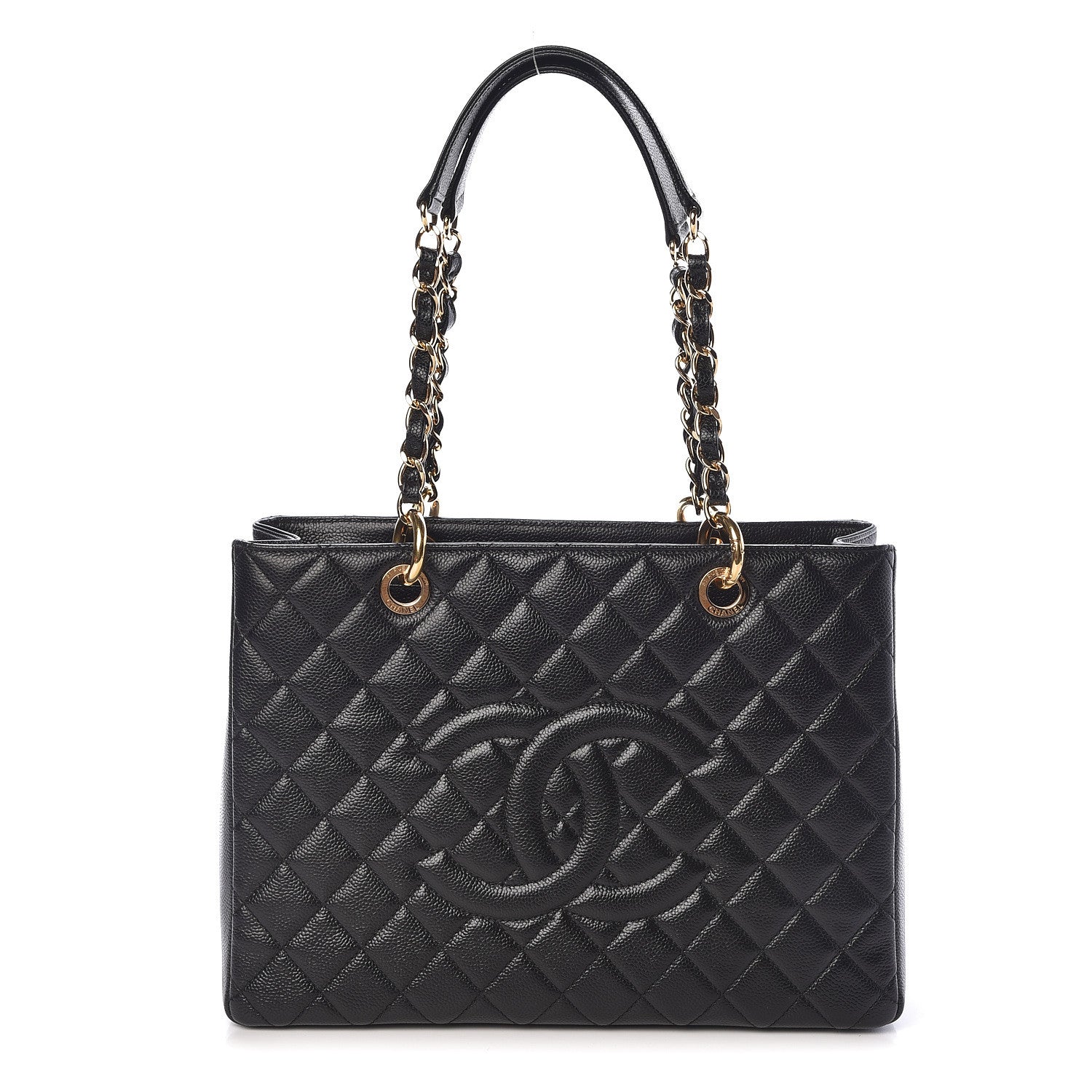 Chanel Caviar Quilted Grand Shopping Tote GST Black 1 of 12