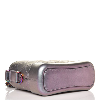 Chanel Iridescent Lambskin Calfskin Quilted Small Gabrielle Hobo Light Purple 4 of 8