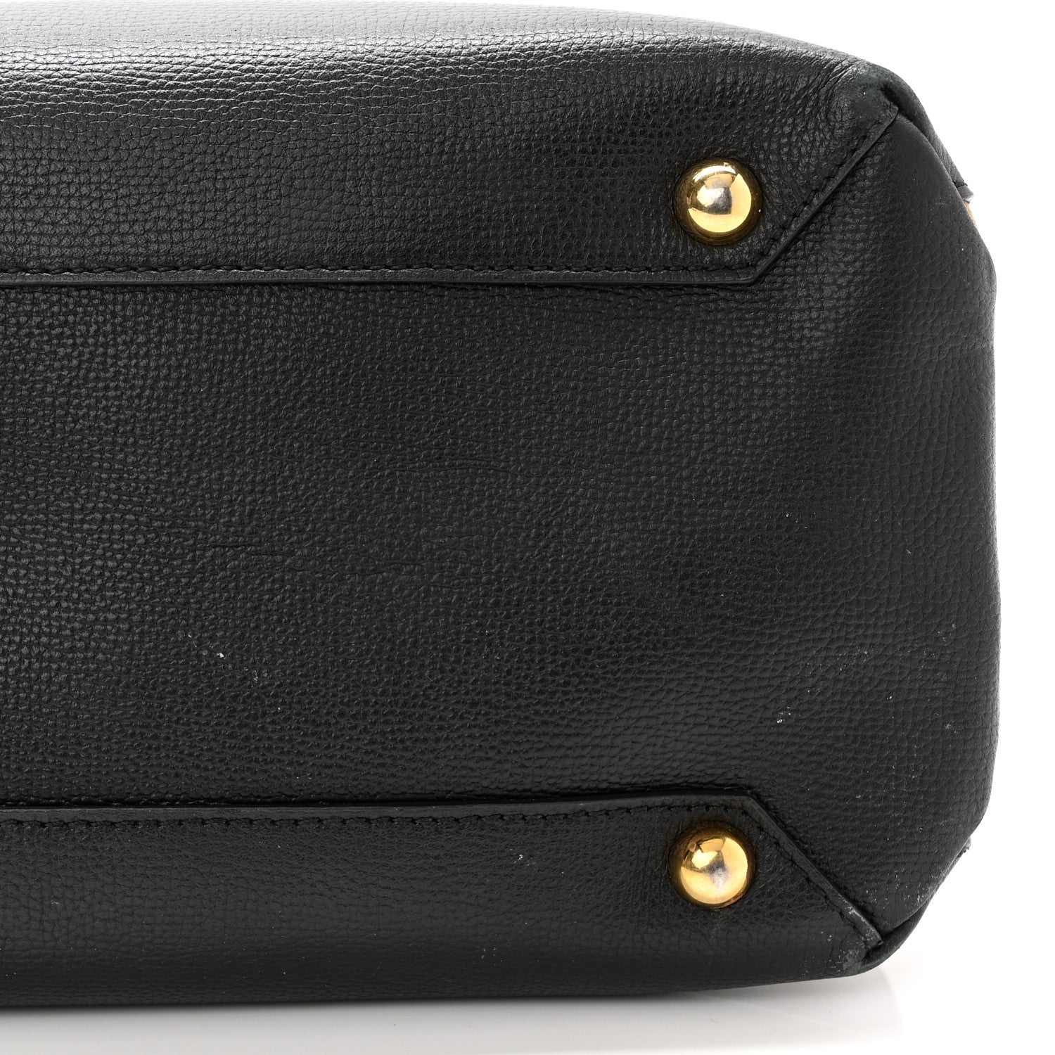 Burberry Grainy Calfskin House Check Medium Banner Tote Black 12 of 14