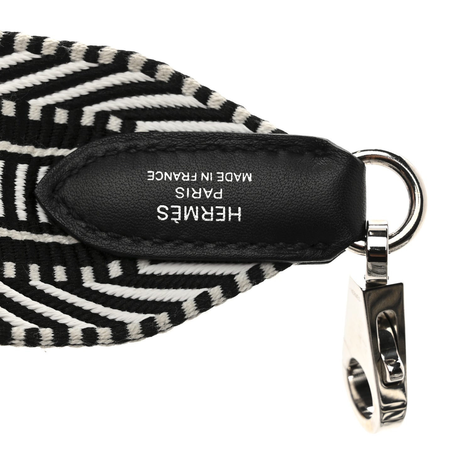 Toile Swift 50mm Sangle Cavale Shoulder Strap Black Ecru