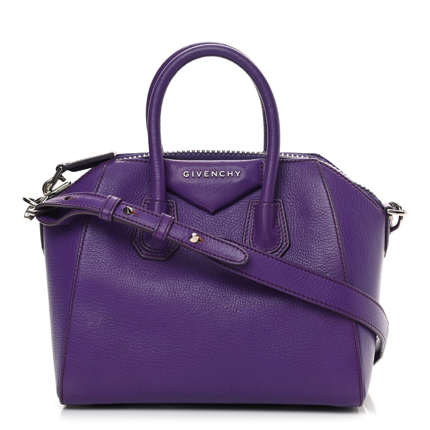 Givenchy Sugar Goatskin Mini Antigona Purple 1 of 14