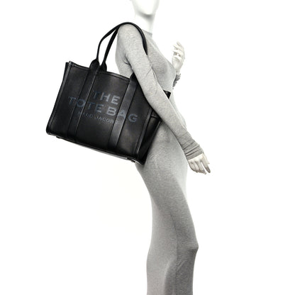Marc Jacobs Grained Calfskin Large The Tote Bag Black 3 of 11