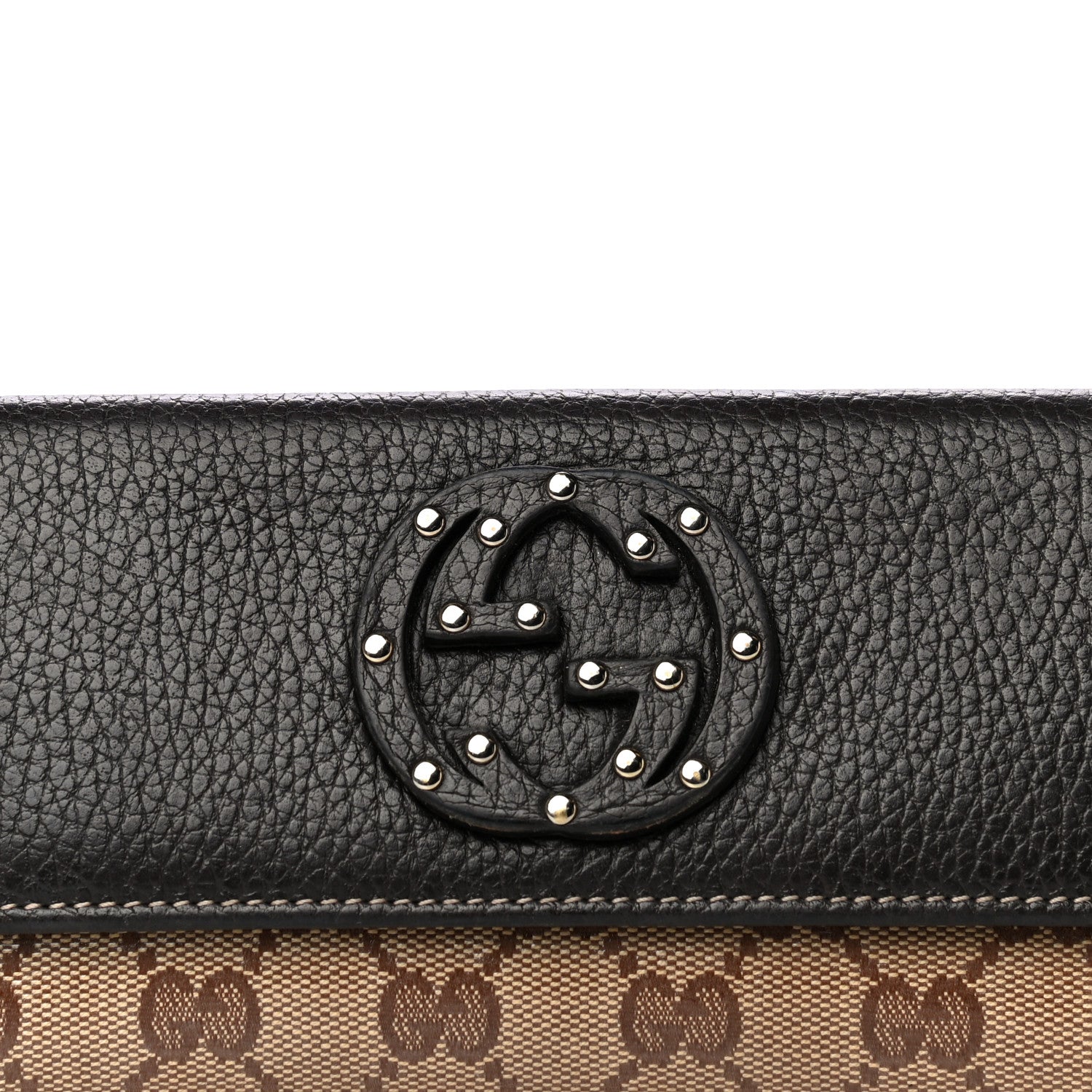 Gucci Calfskin Monogram Blondie Continental Wallet Dark Brown 3 of 11