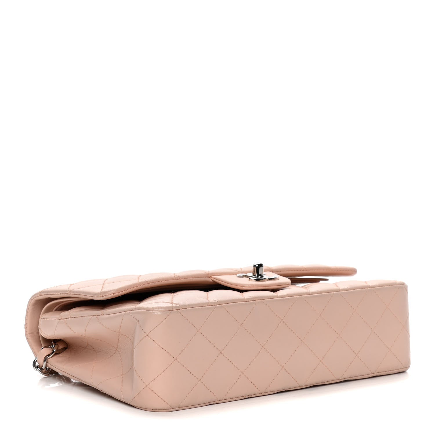 Chanel Lambskin Quilted Medium Double Flap Light Pink 4 of 6