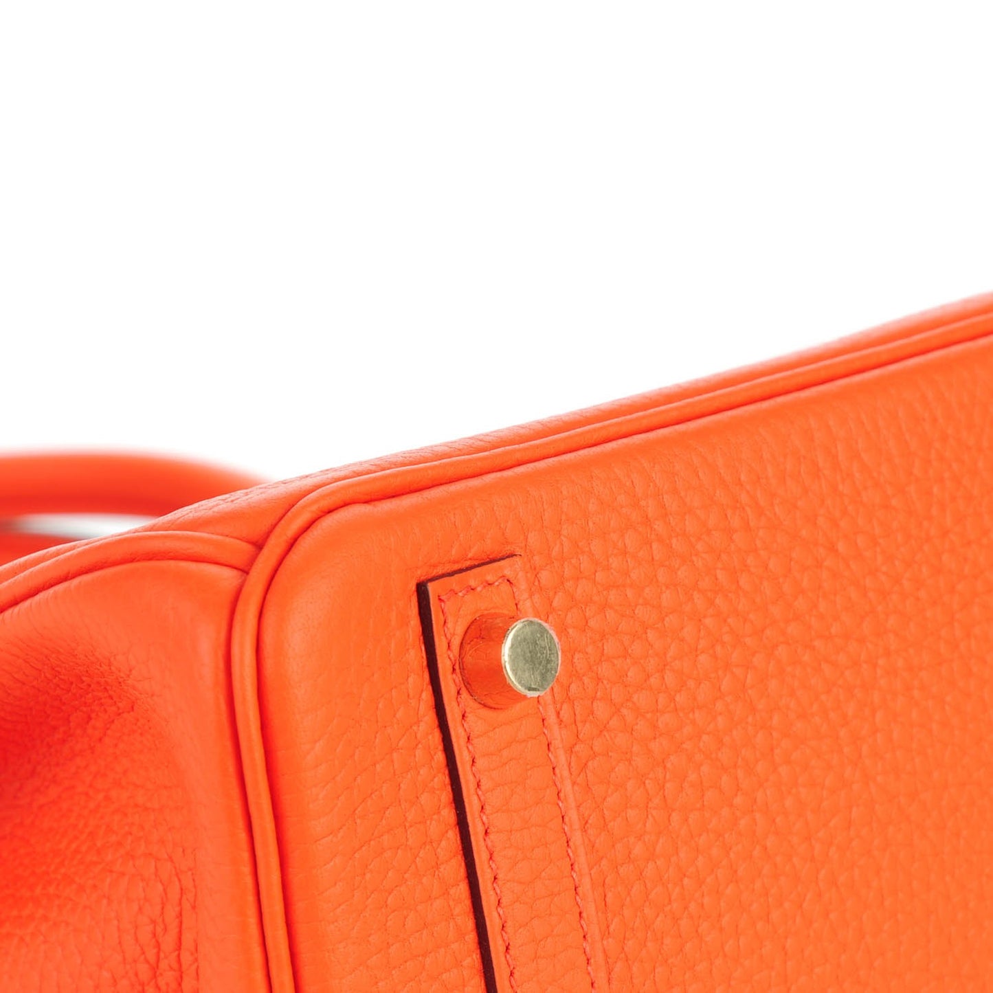Taurillon Clemence Birkin 30 Orange Poppy