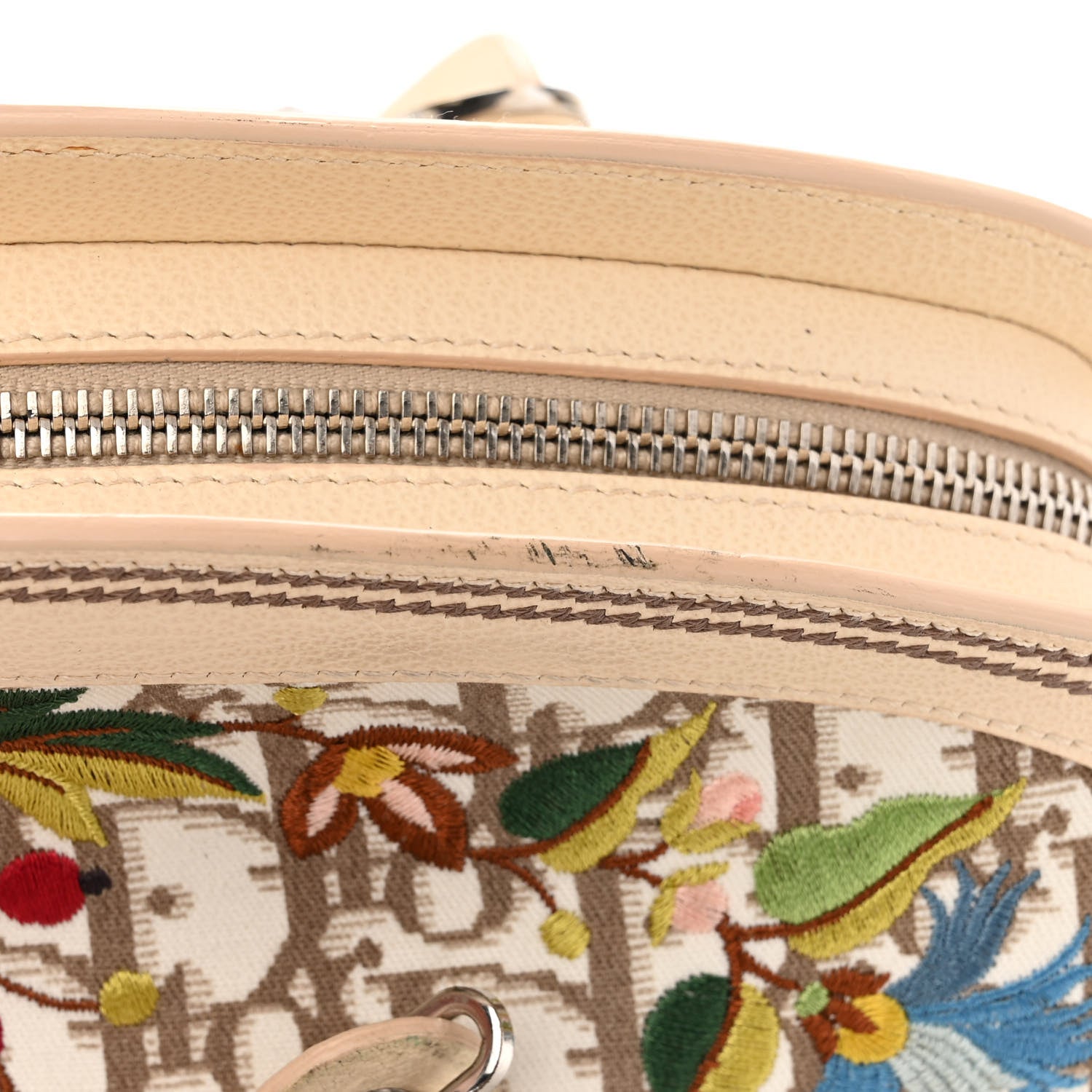 Christian Dior Monogram Vintage Flowers Bowler Beige 11 of 14