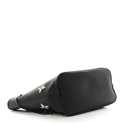 Louis Vuitton Empreinte Monogram Giant Neverfull MM Black Beige 5 of 10