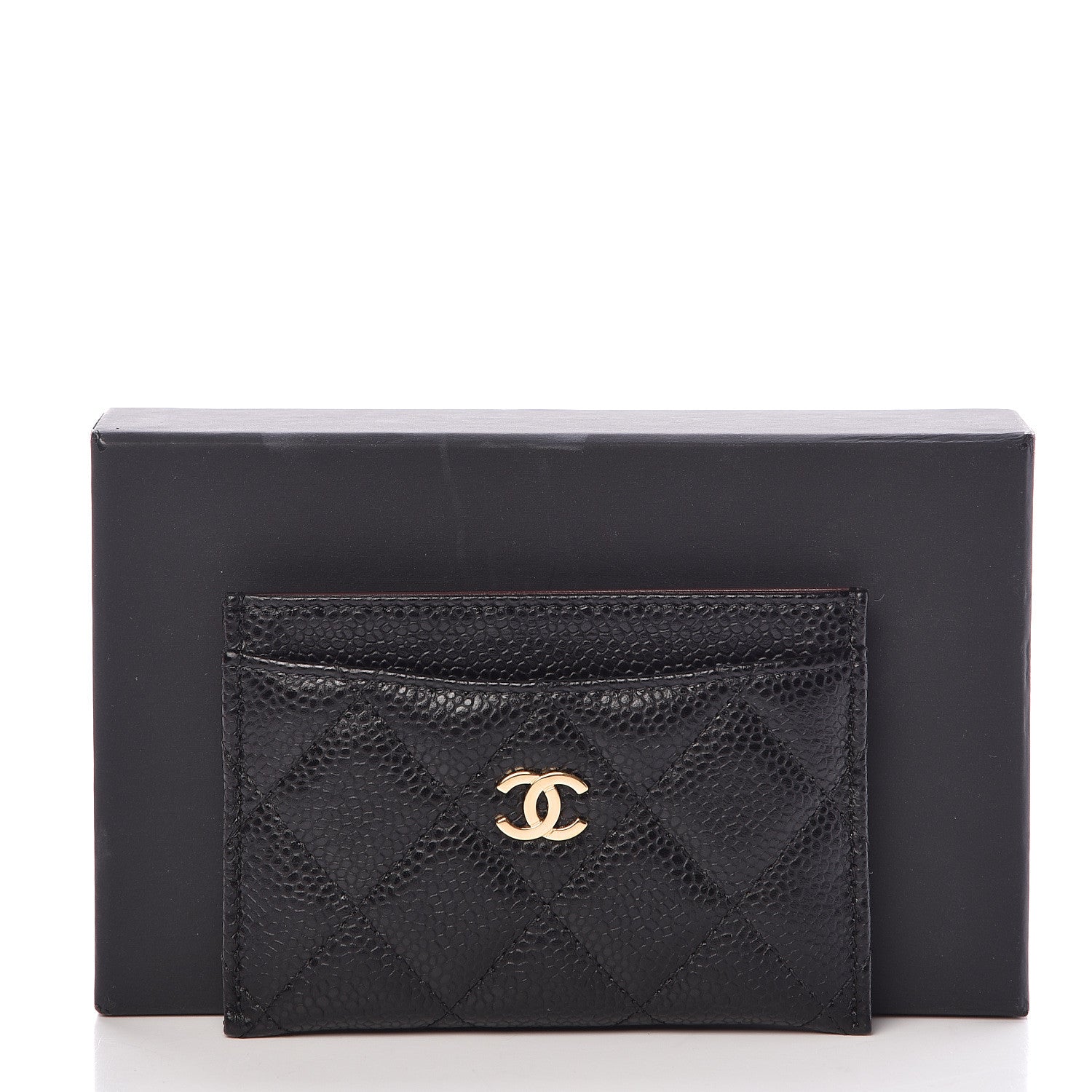 Chanel Caviar Quilted Card Holder Black 9 of 9