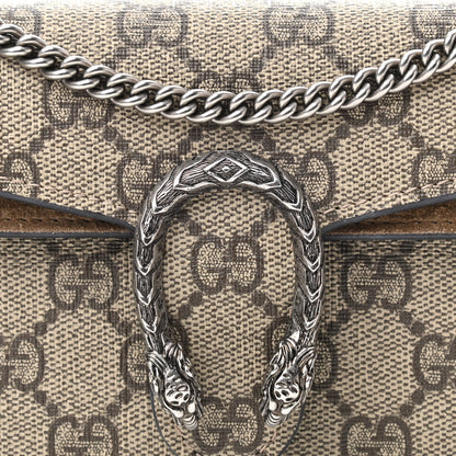 Gucci GG Supreme Monogram Super Mini Dionysus Shoulder Bag Taupe 7 of 10