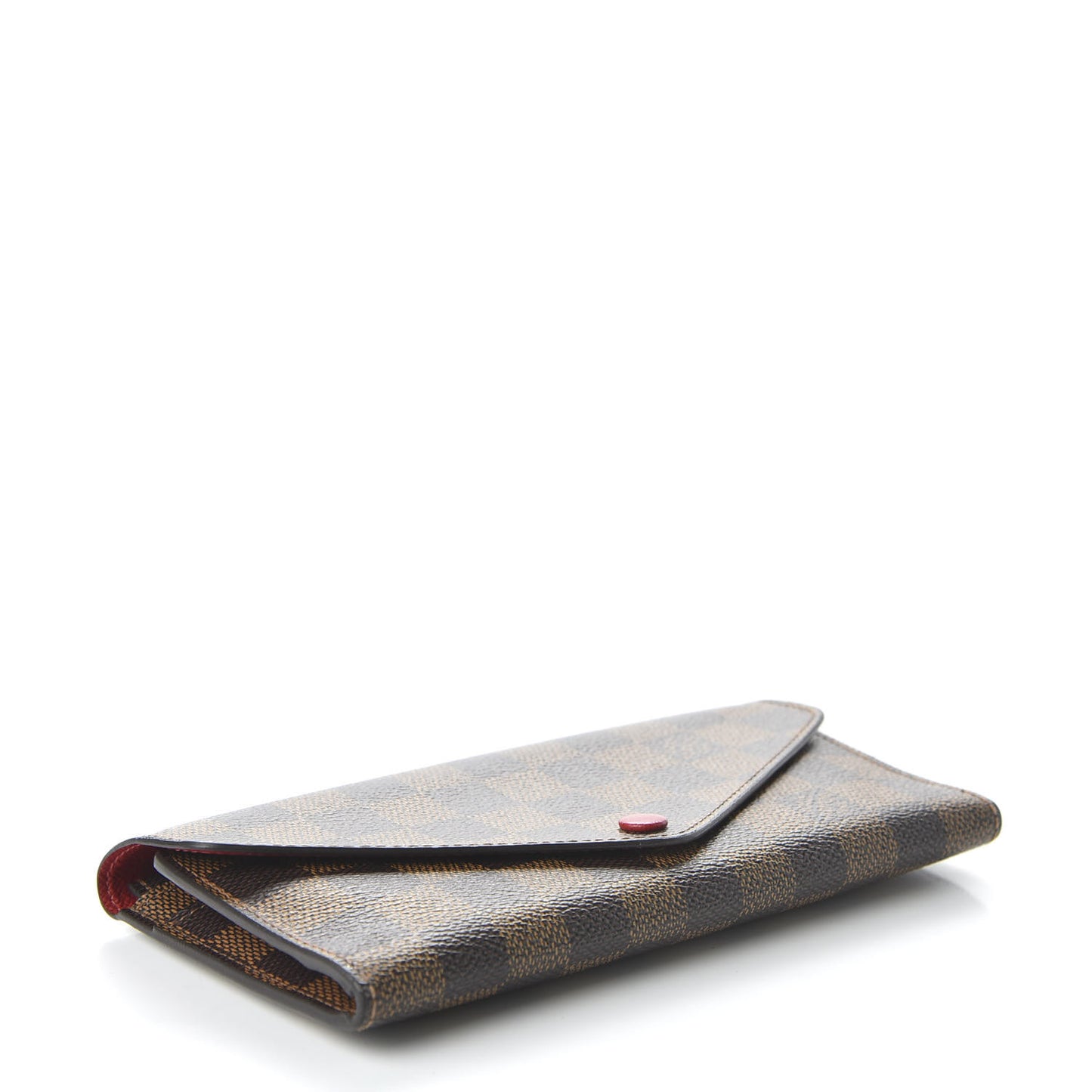 Damier Ebene Josephine Wallet Red