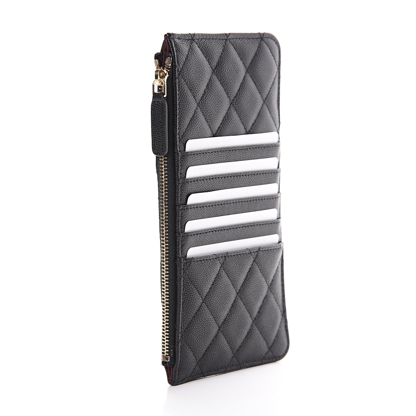 Caviar Quilted Classic iPhone Pouch Black