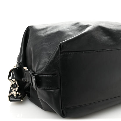Givenchy Waxed Calfskin Medium Nightingale Logo Strap Black 9 of 11
