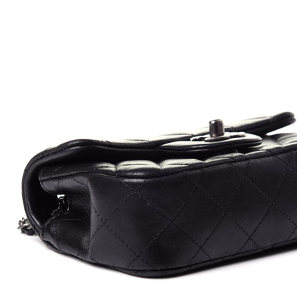 Chanel Lambskin Quilted Extra Mini Rectangular Flap Black 9 of 14
