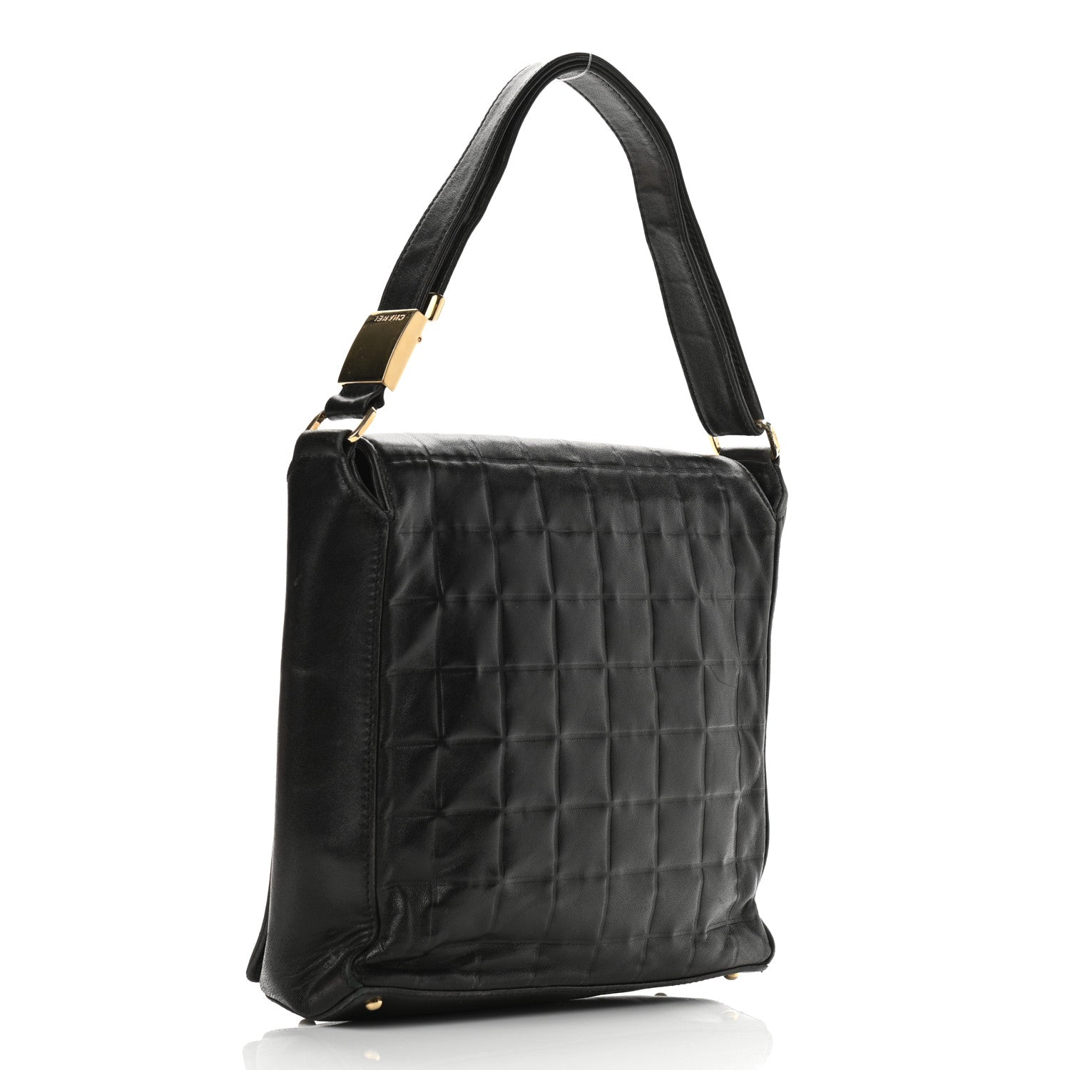 Chanel Lambskin Quilted Small Chocolate Bar Shoulder Bag Black 3 of 9
