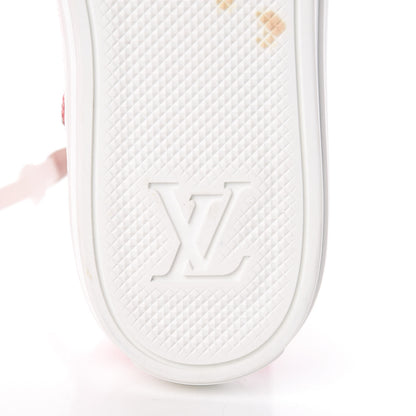 Louis Vuitton Monogram Giant Stellar Sneaker Boots 37.5 Rose Rouge 8 of 11