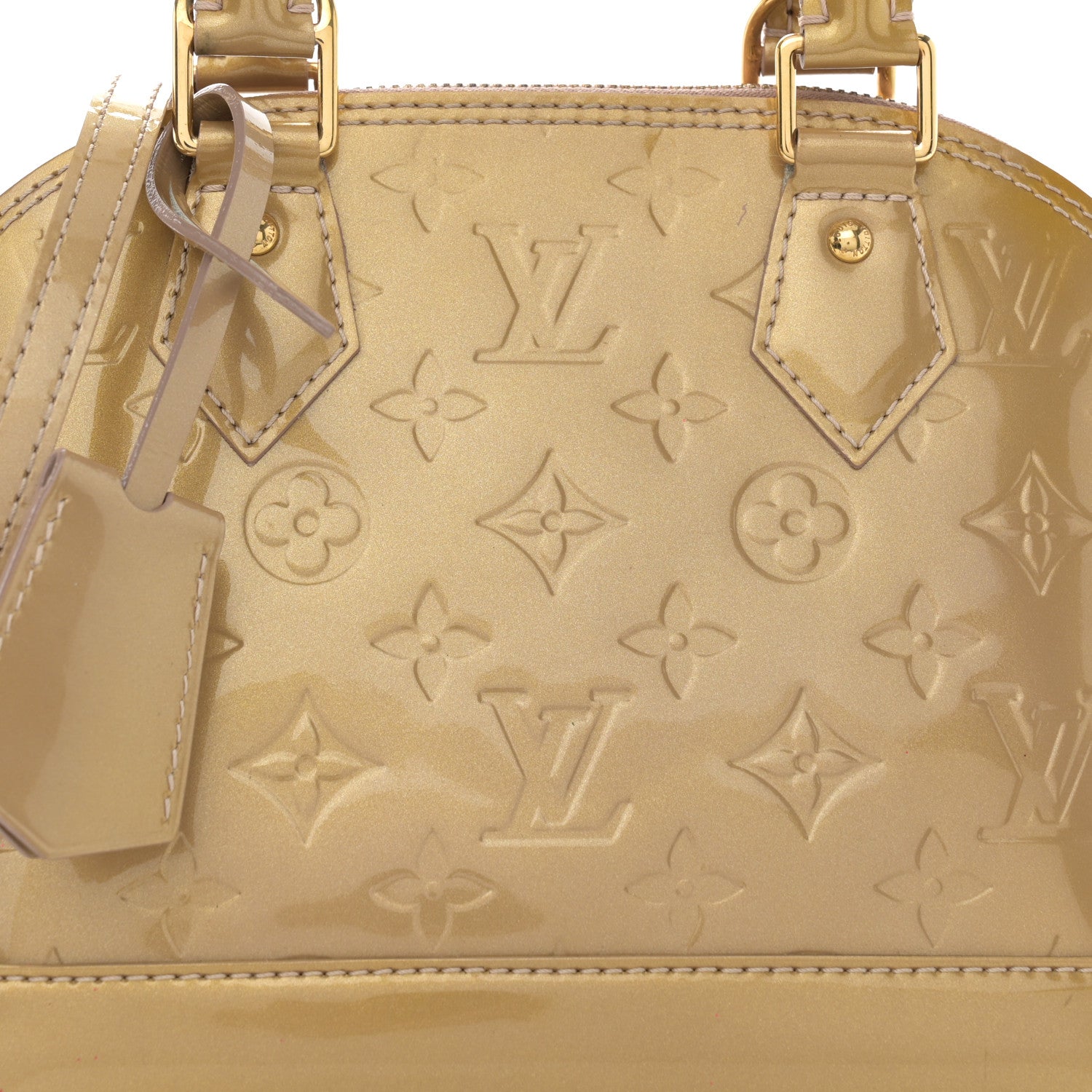 Louis Vuitton Vernis Alma BB Beige Poudre 7 of 9