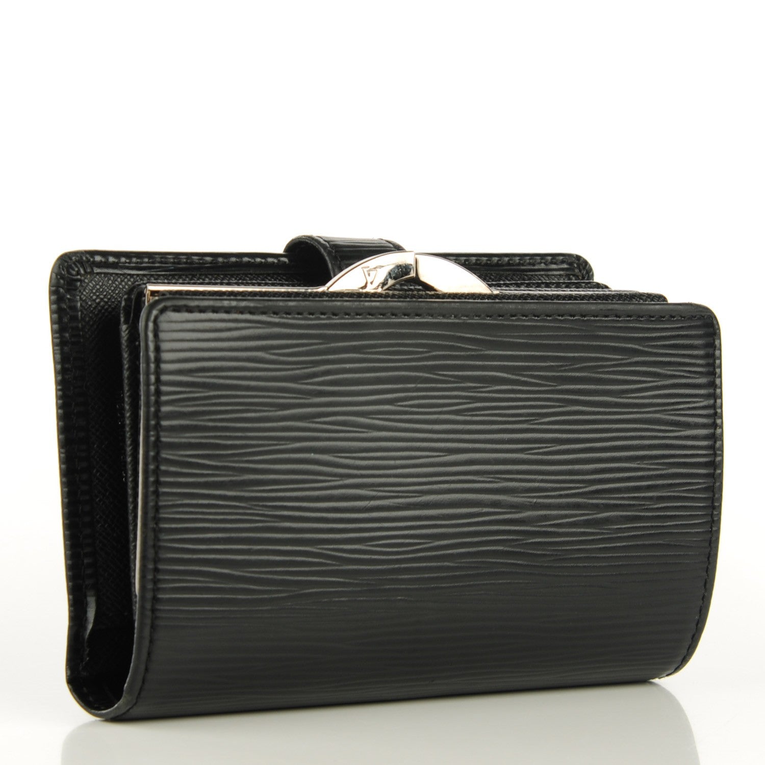 Louis Vuitton Epi French Purse Wallet Black 3 of 8