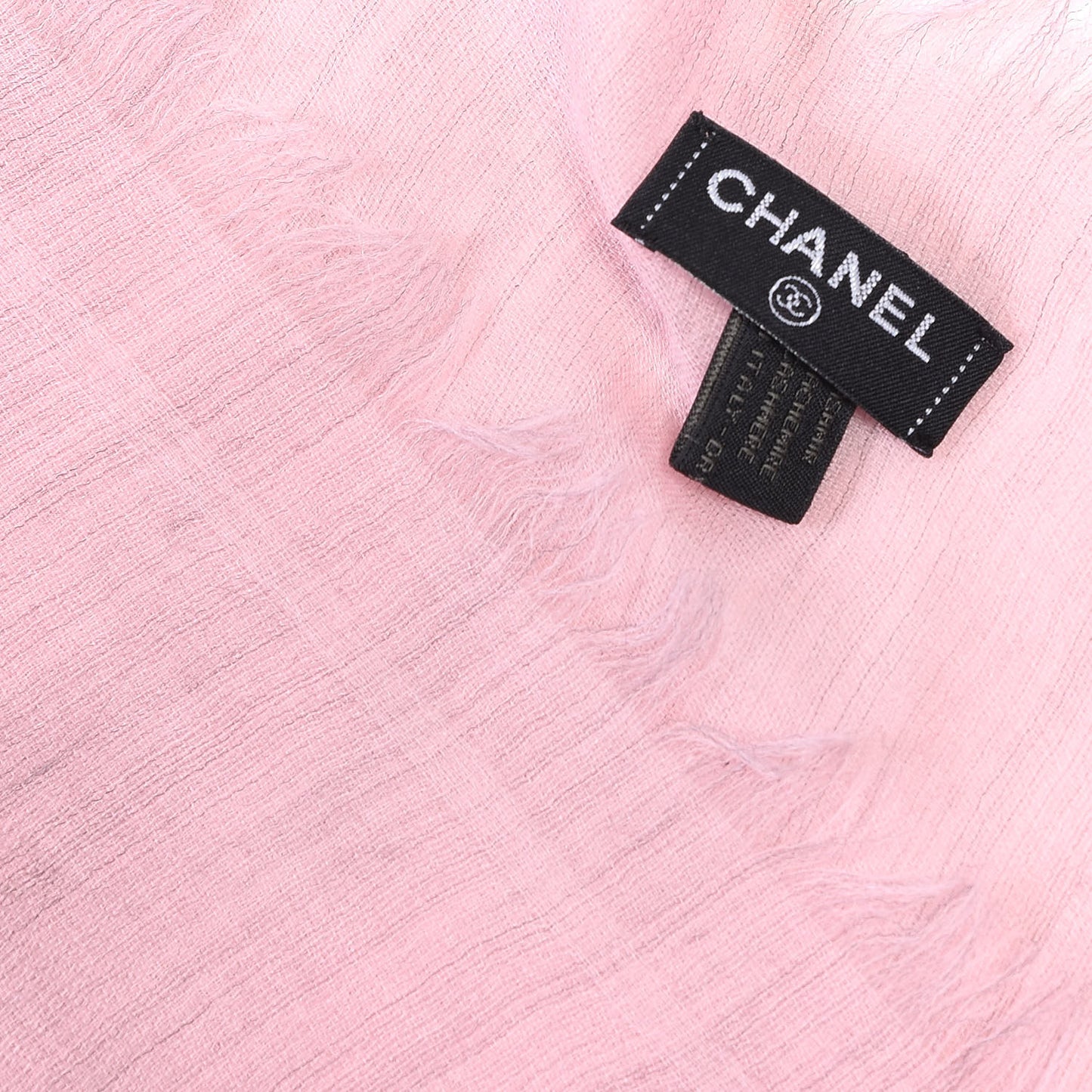 Cashmere CC Logo Scarf Pink