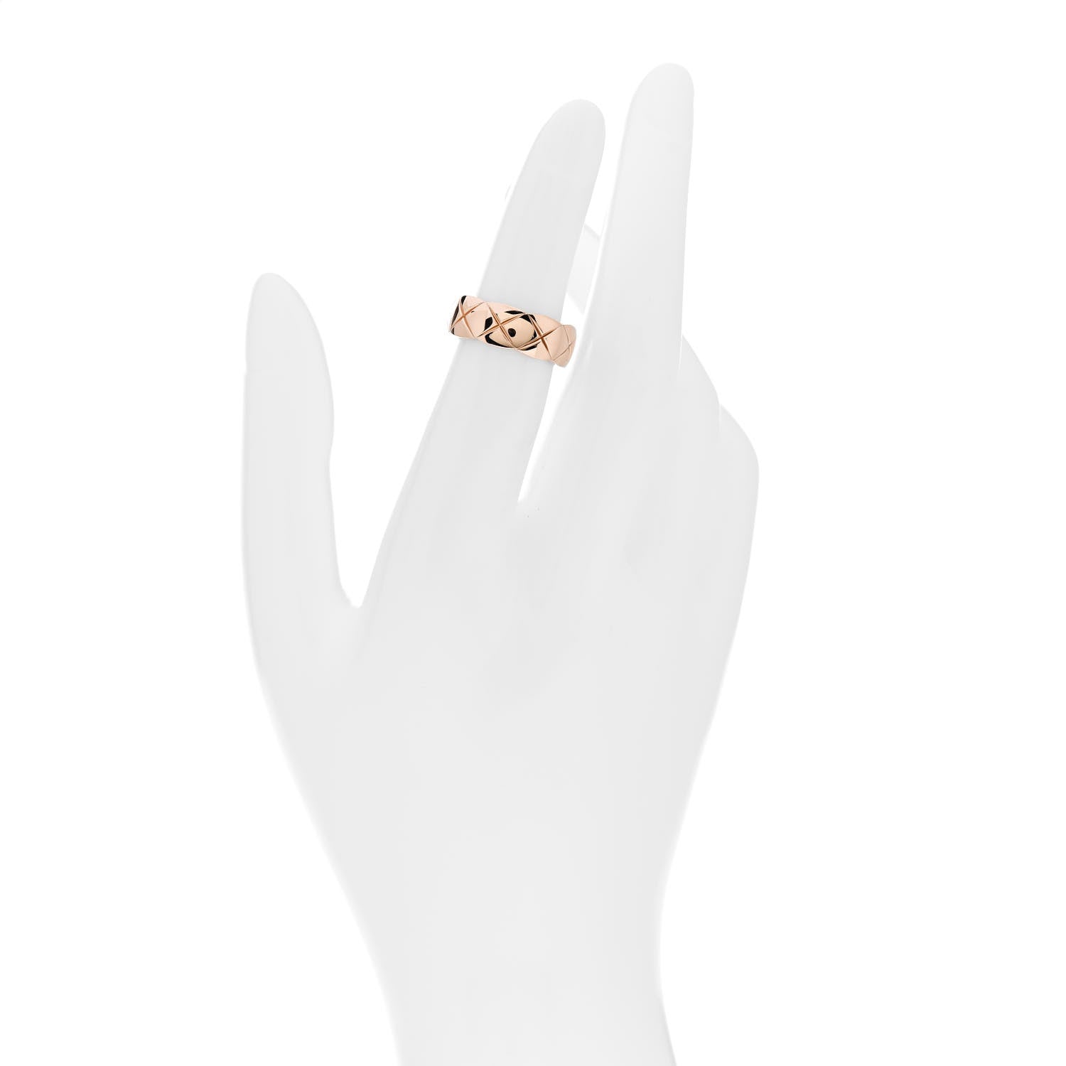 Chanel 18K Beige Gold Small Coco Crush Ring 48 4.5 2 of 7