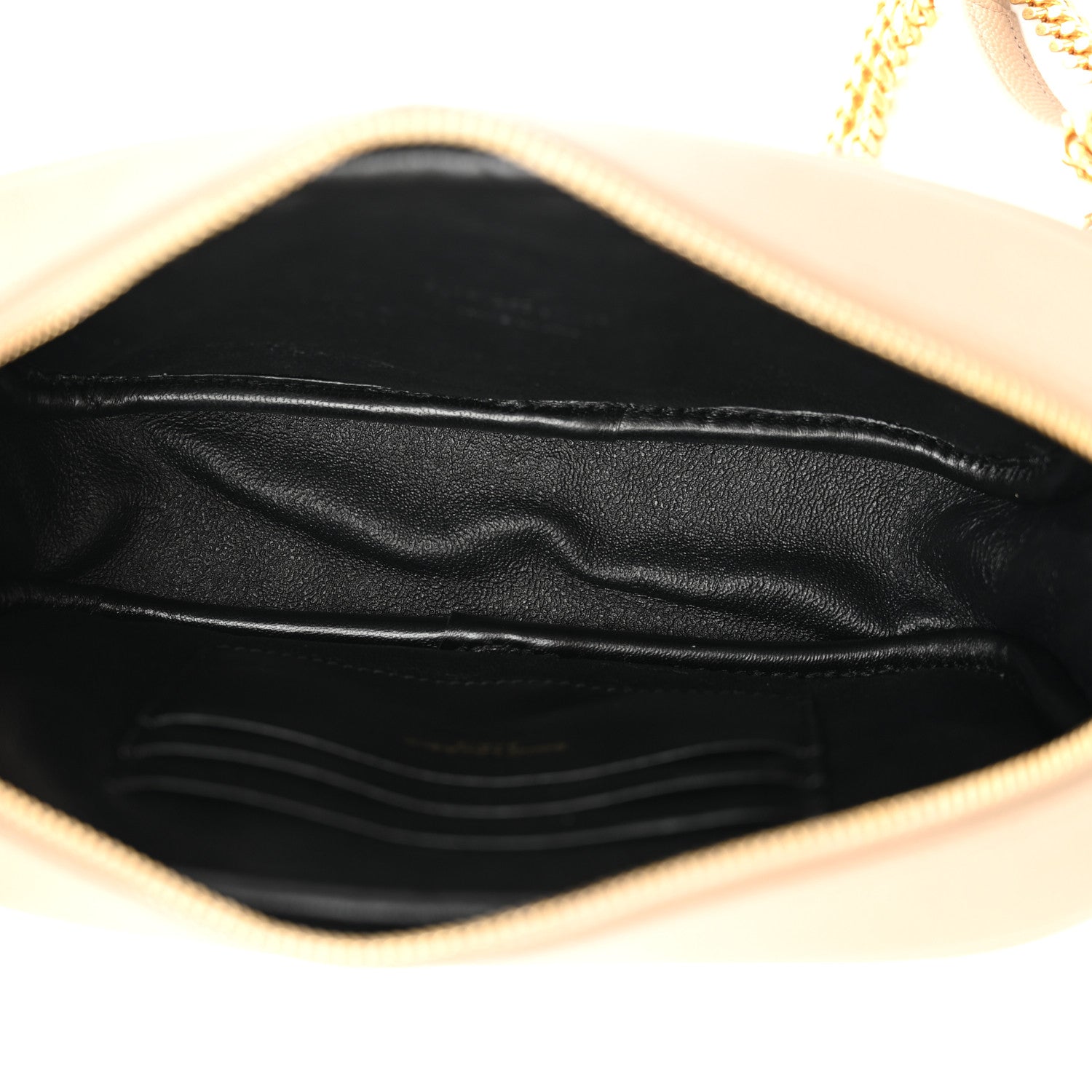 Saint Laurent Calfskin Matelasse Monogram Mini Lou Camera Bag Dark Beige 5 of 10