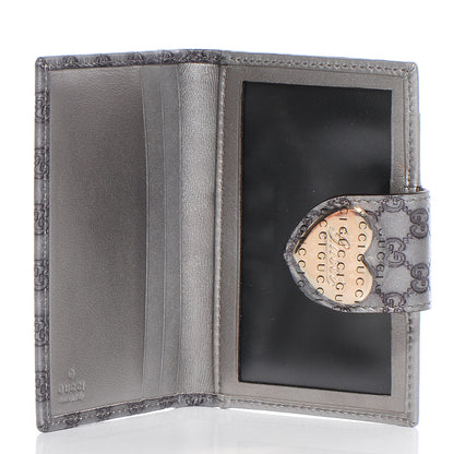 Gucci Microguccissima Heart Travel Wallet Silver 5 of 8
