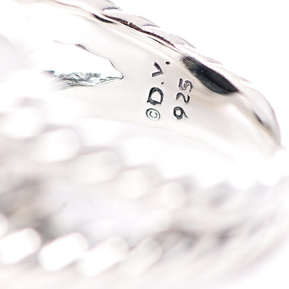 David Yurman Sterling Silver Diamond Black Onyx 14mm Albion Ring 55 7.25 4 of 4