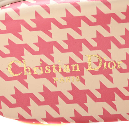 Christian Dior Micro PDP Cotton Houndstooth Embroidered Dway 10mm Slide Sandals 36.5 Peony 7 of 8