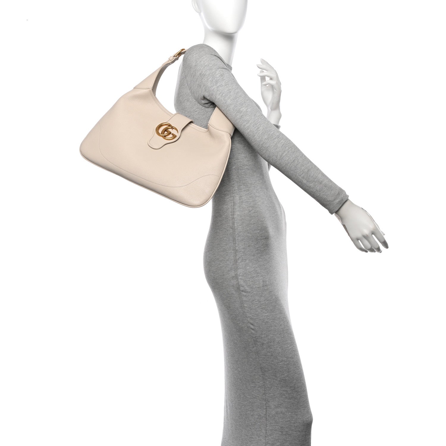 Gucci Goatskin Medium Aphrodite Shoulder Bag Mystic White 2 of 11