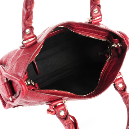 Balenciaga Agneau Giant 12 Silver Hardware Mini City Rouge Cerise 5 of 7