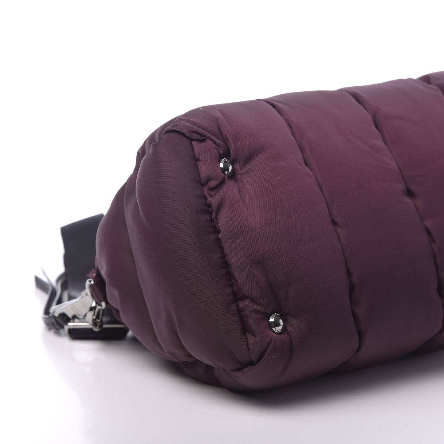 Tessuto Nylon Bomber Bag Granato