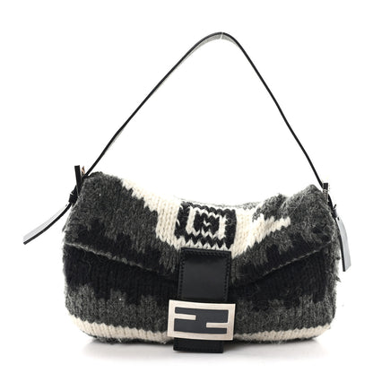 Fendi Wool Knit Baguette Grey 1 of 10