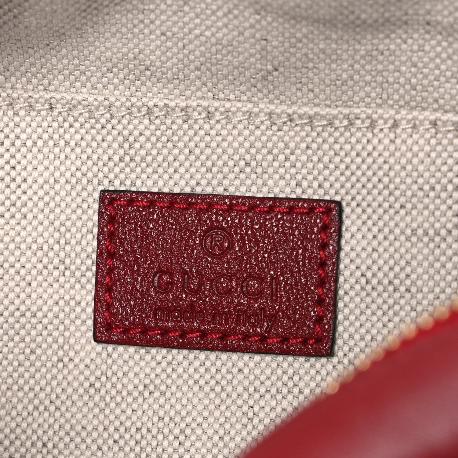 Gucci Sakai Be Green Calfskin Diagonal Stitched Small Blondie Shoulder Bag Rosso 6 of 10