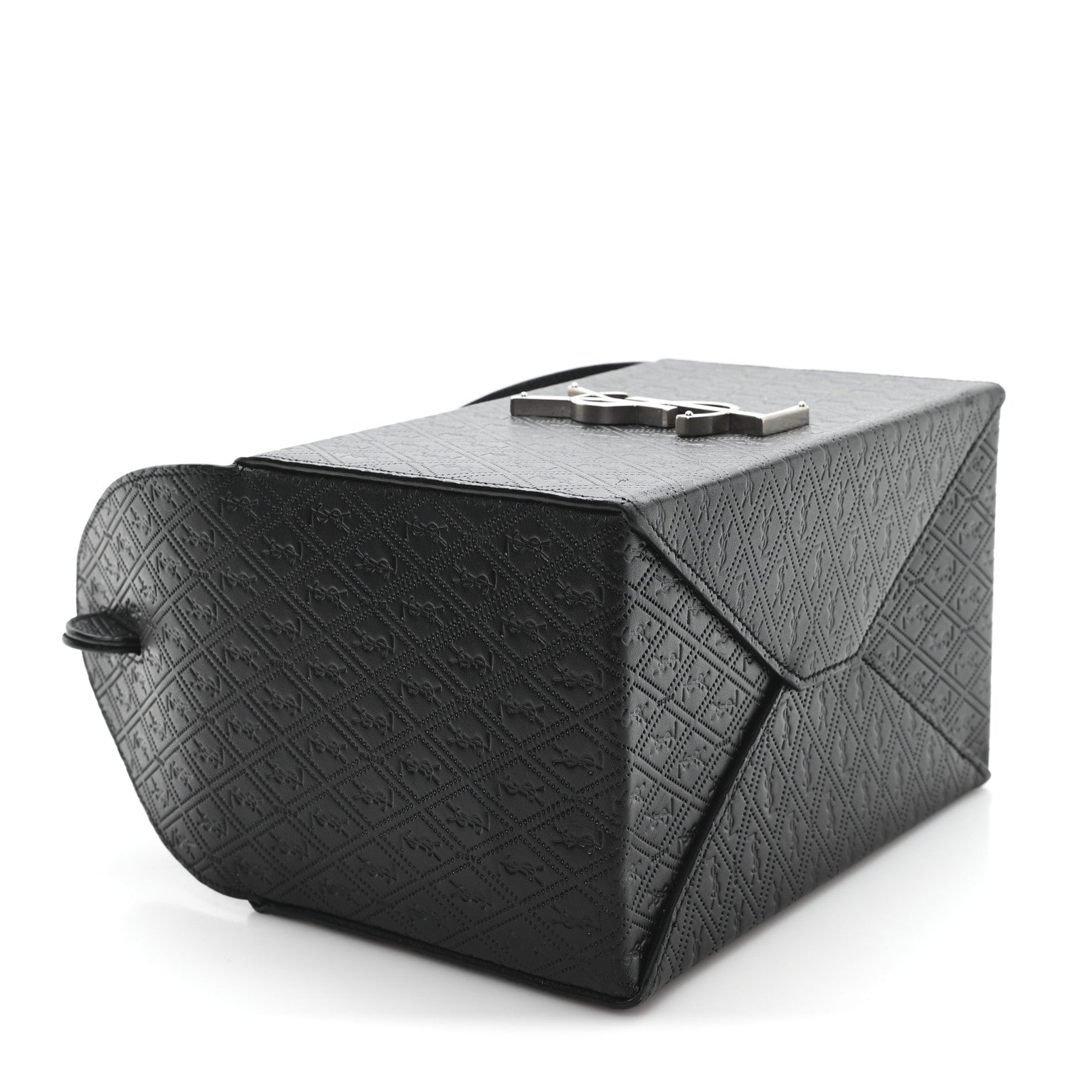 Saint Laurent Calfskin Monogram Take Away Box Black 4 of 7