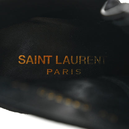 Saint Laurent Suede Loulou Ankle Zip Boot 37 Black 6 of 8