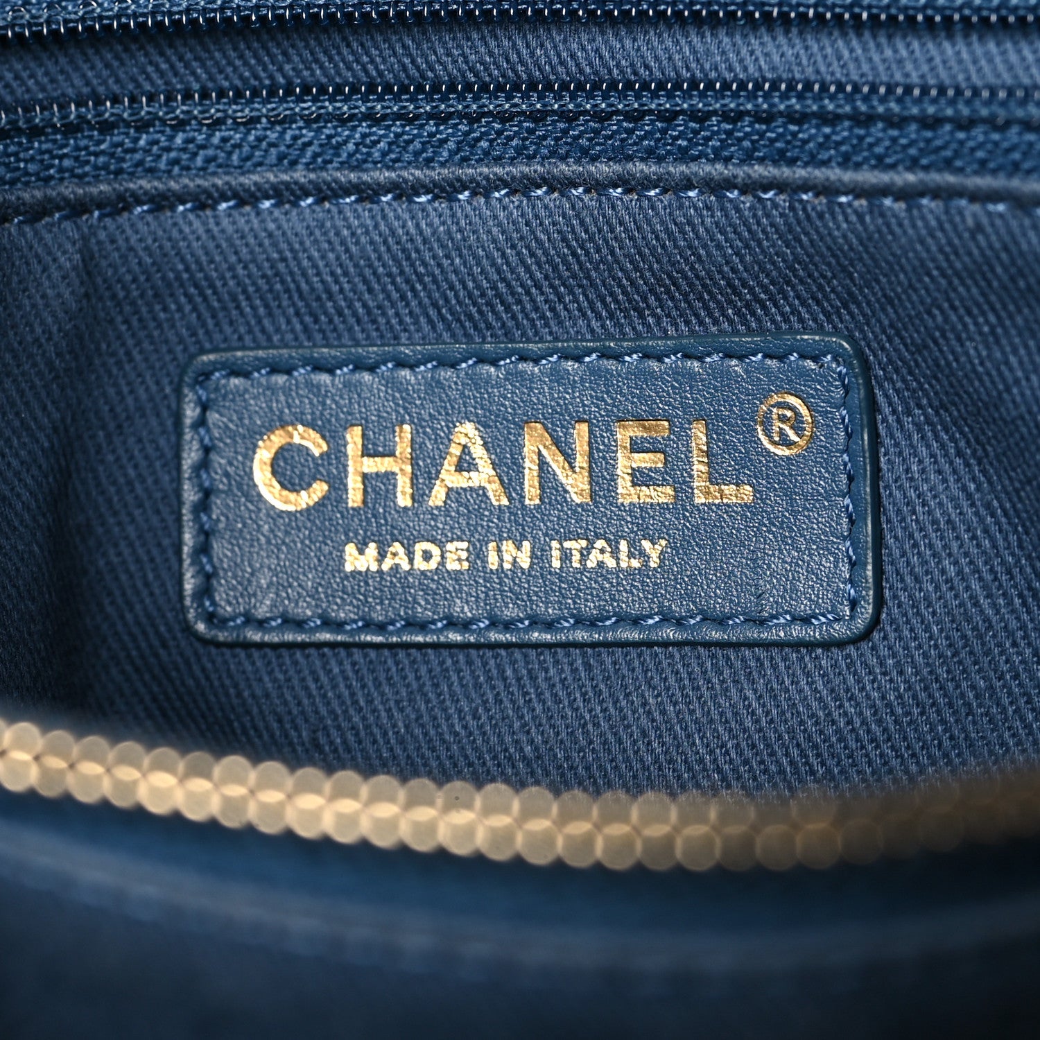 Chanel Caviar Quilted Medium Coco Handle Flap Blue 6 of 11