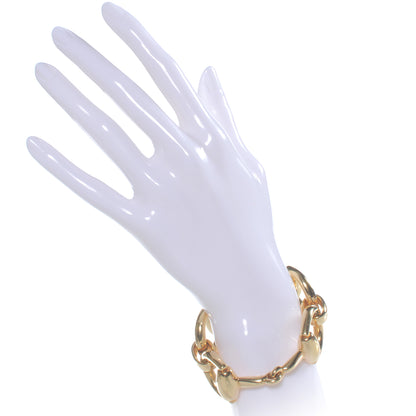 Gucci 18K Yellow Gold Large Horsebit Bracelet 2 of 6