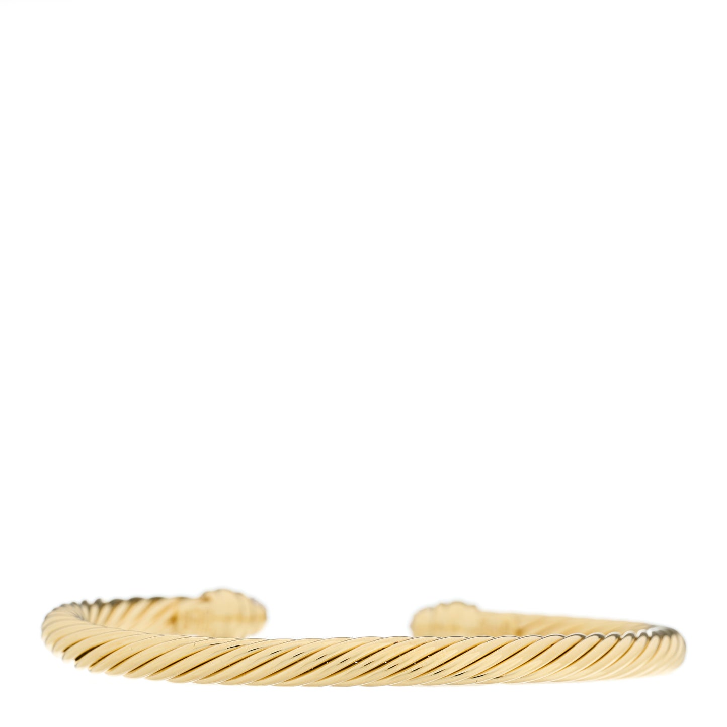 18K Yellow Gold Diamond 5mm Cable Classics Bracelet