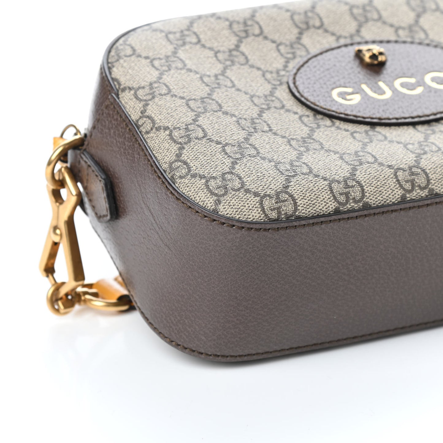 GG Supreme Monogram Web Neo Vintage Shoulder Bag Beige New Acero Crop